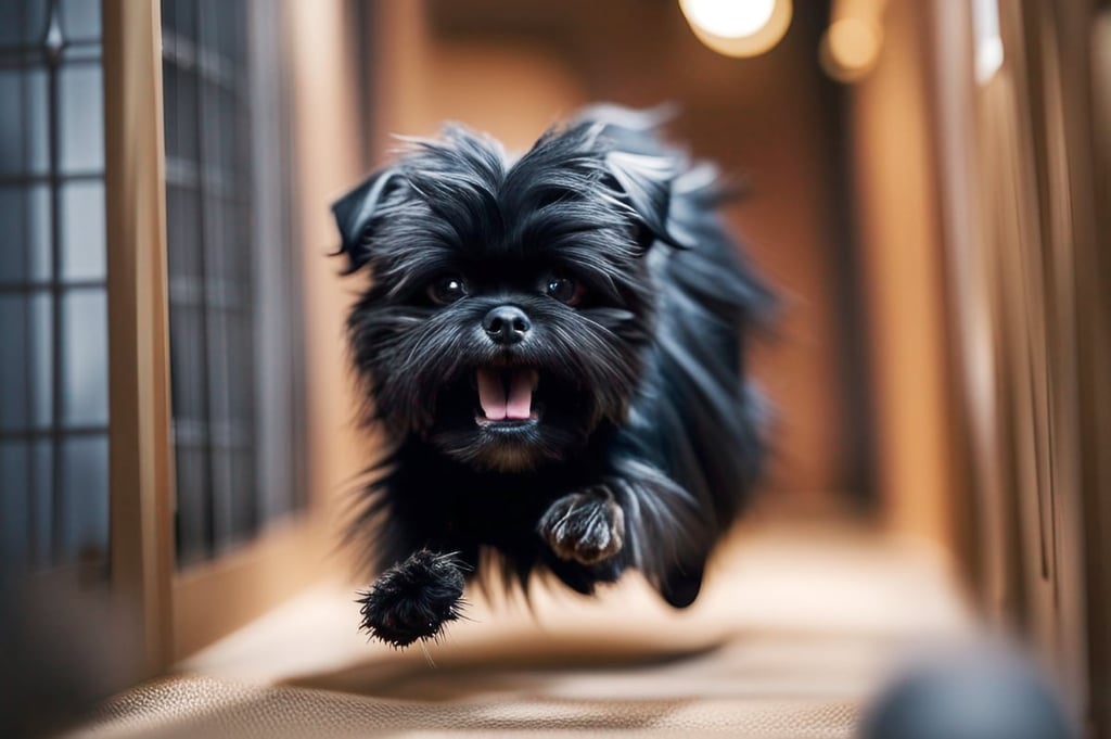 Affenpinscher Dog Running