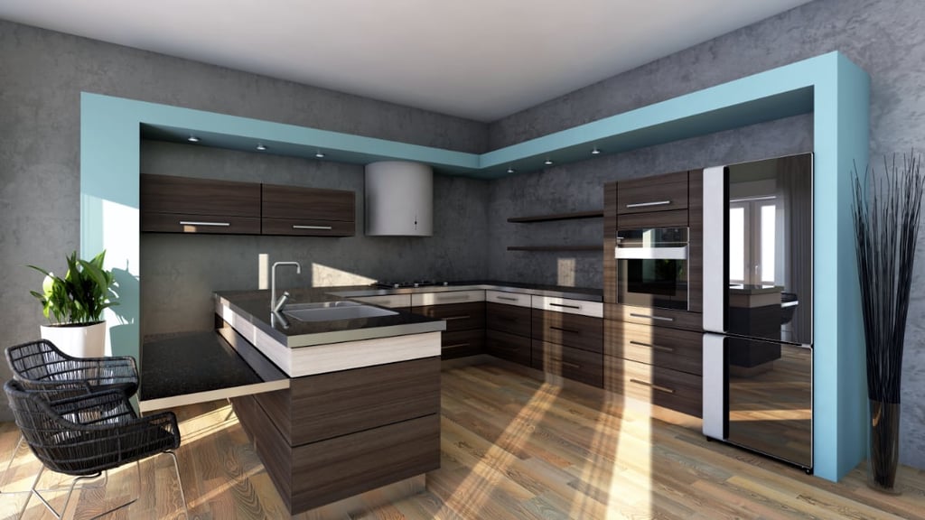 How to pick the perfect accent color for your gray kitchen cabinets