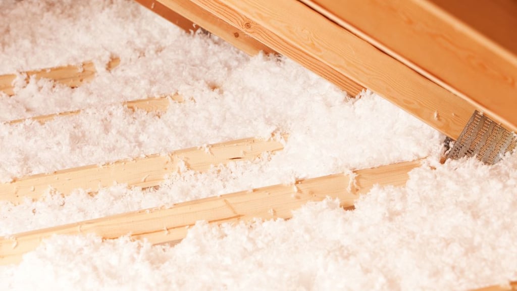 Installing spray attic insulation