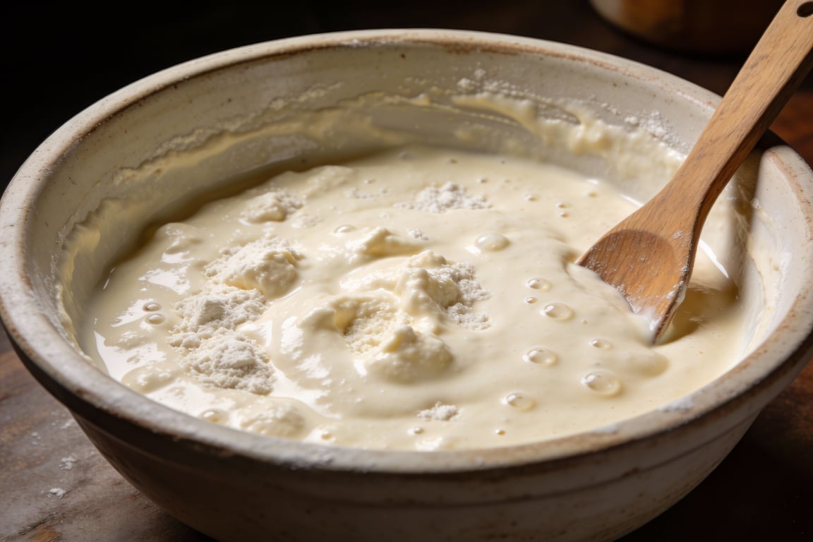 Golden brown Blue-Ribbon Buttermilk Pancakes in a cast iron skillet