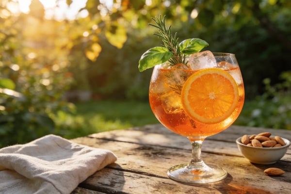 Garden-Fresh Botanical Aperol Spritz