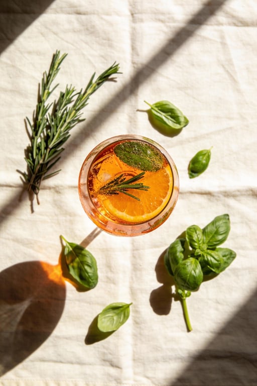Garden-Fresh Botanical Aperol Spritz