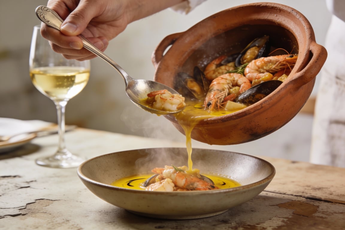 How to make Suquet de Peix with fresh monkfish and prawns