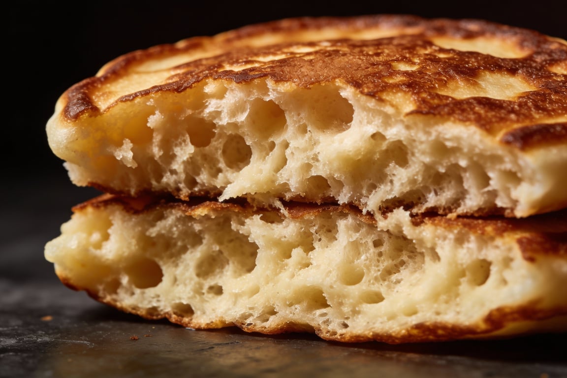 Stacked cheap pancakes no eggs with homemade syrup