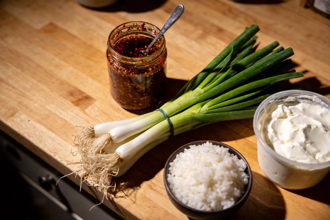 Preparing chili crunch cottage cheese