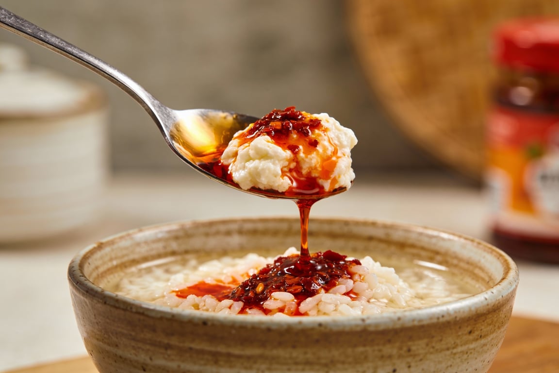 Final chili crunch cottage cheese bowl