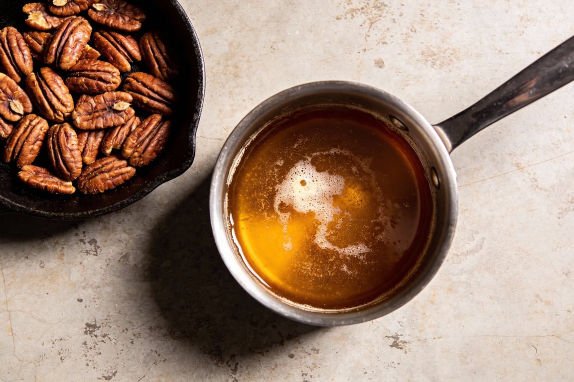 Toasted Mississippi pecans for Pecan Madeleines