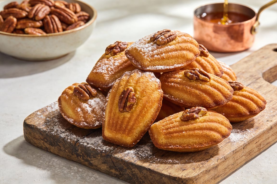 Brown Butter & Toasted Pecan Madeleines