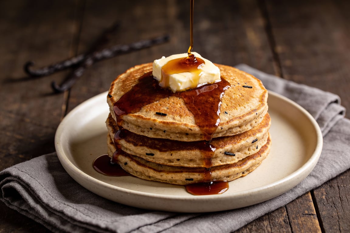 Oatmeal Pancakes - Brown Butter & Vanilla Bean Recipe
