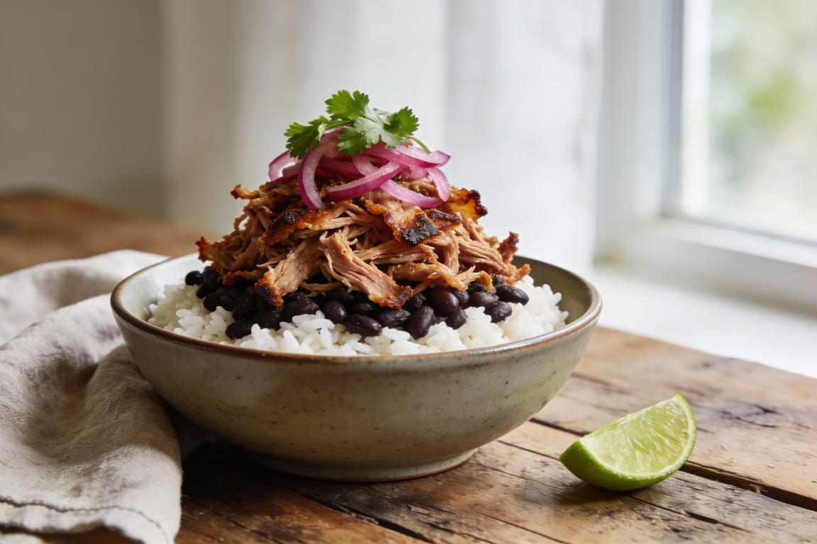Budget Carnitas Rice Bowls
