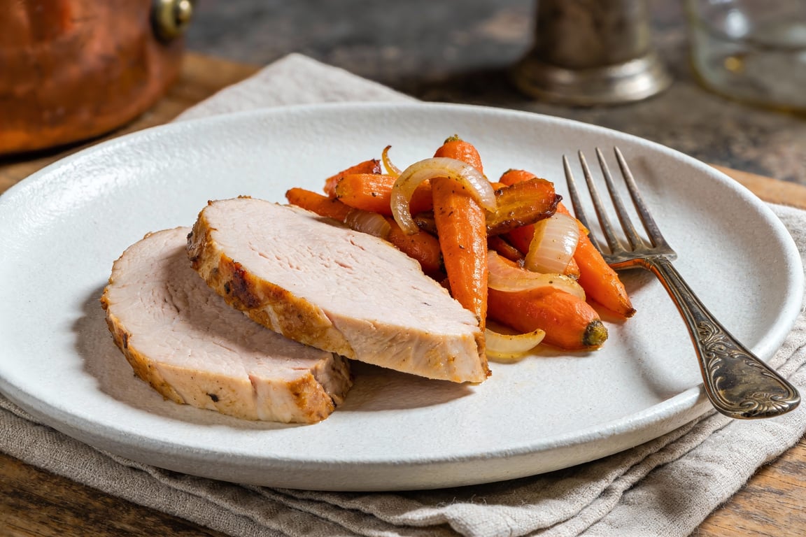 Crispy budget turkey breast skin