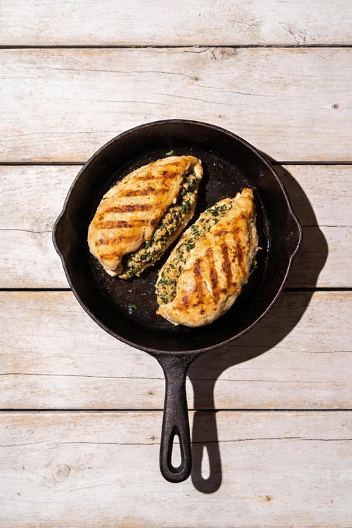 Easy Budget Stuffed Chicken Breast with Boxed Stuffing