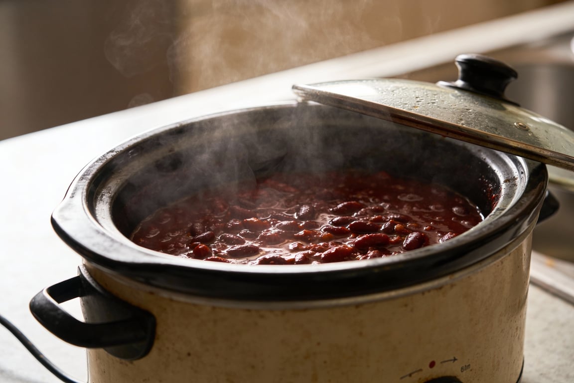 Blooming spices in oil to enhance the flavor of a budget chili
