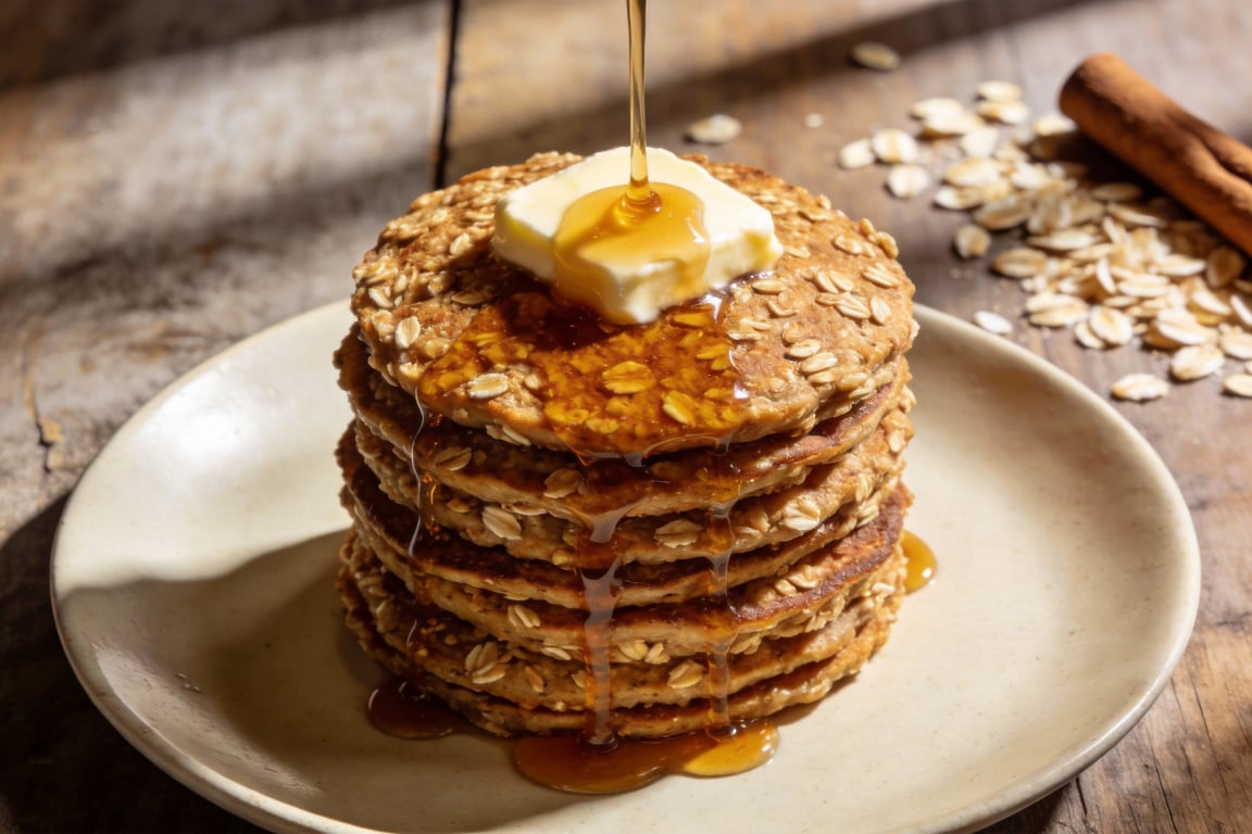 Bulk-Batch Freezer Oatmeal Pancakes