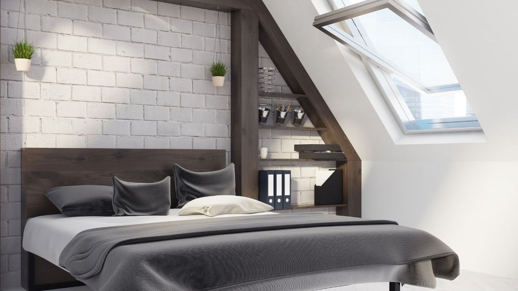 Open Skylight IN Attic Bedroom
