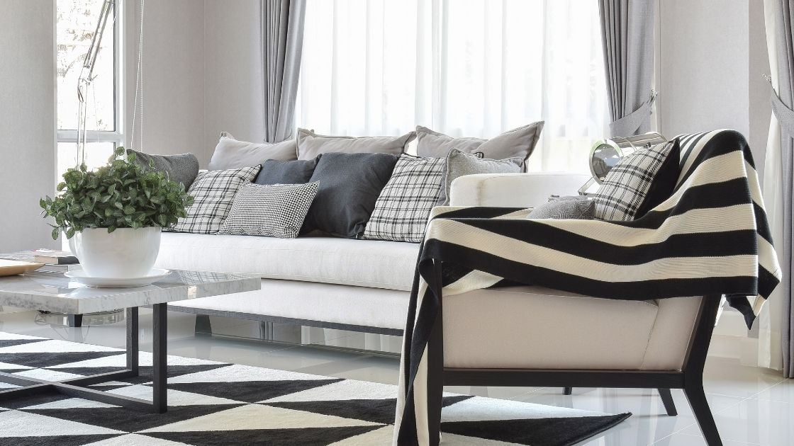 Luxury Living Room Black And White