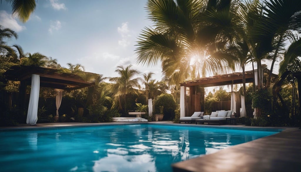 creating a backyard tropical oasis