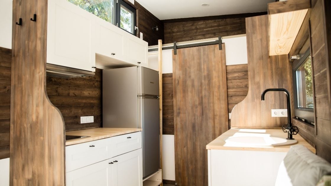 Very Small Wooden Kitchen