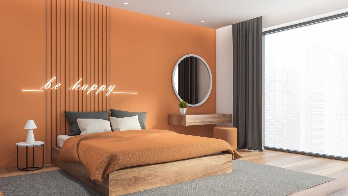 Coral Bedroom Walls