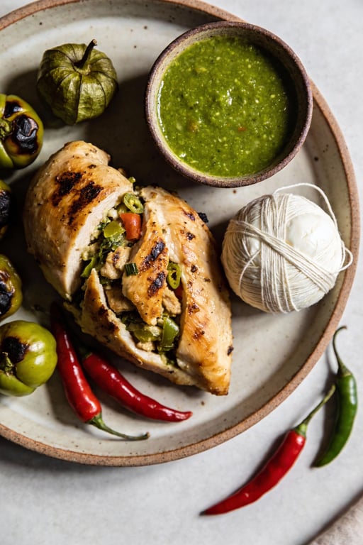 Pechugas Rellenas: Chorizo and Oaxaca Cheese Stuffed Chicken