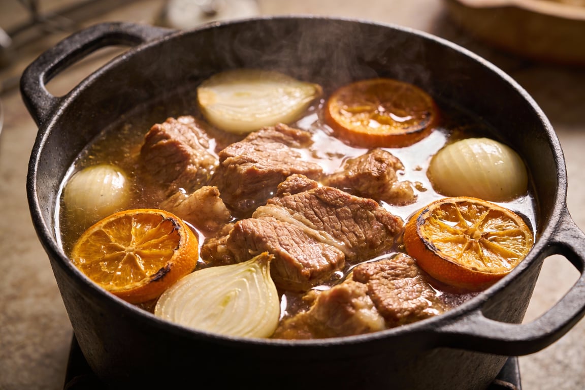 Pork seasoned and ready for the oven