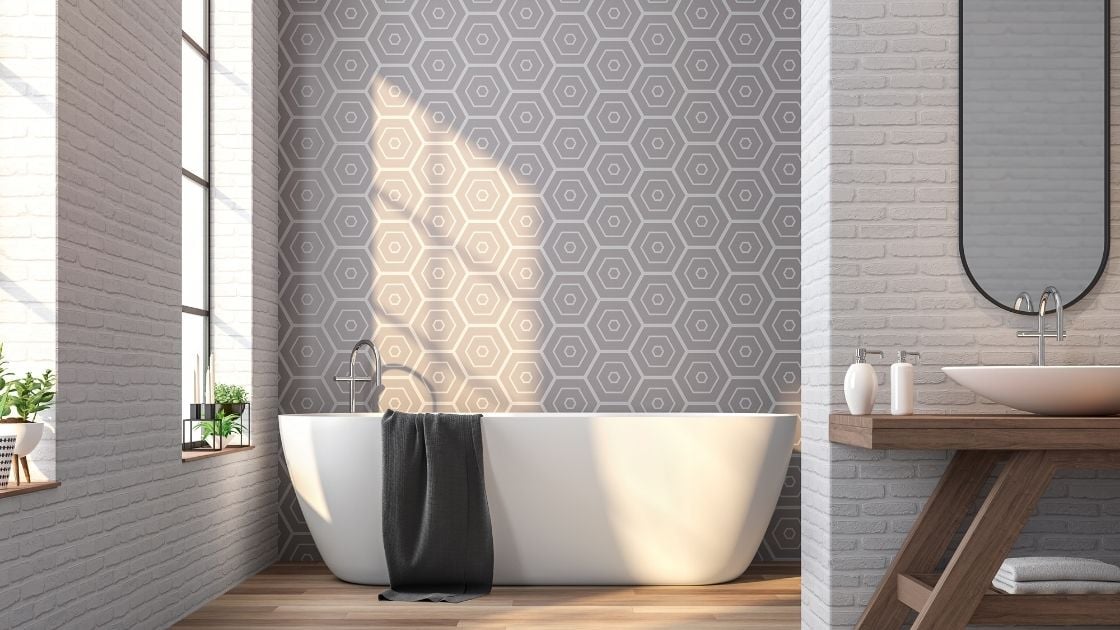 Gray honeycomb Wall