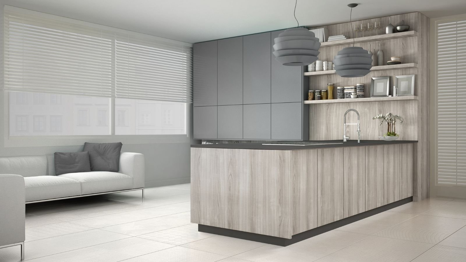 What Wall Color goes with gray cabinets?