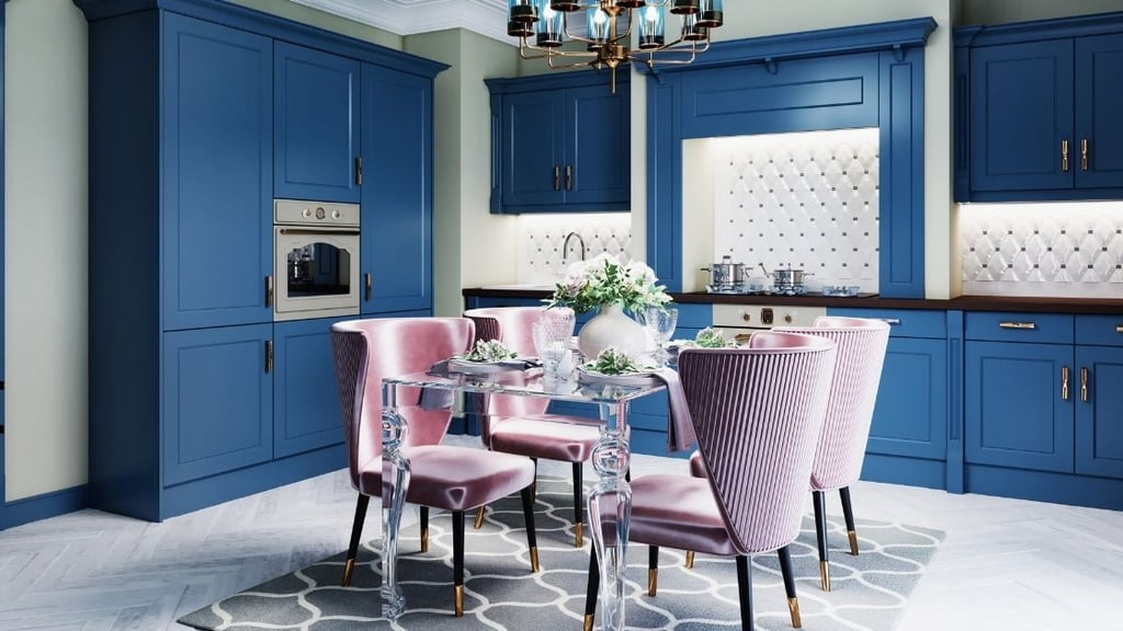 Slate Blue Kitchen Cabinets Painted