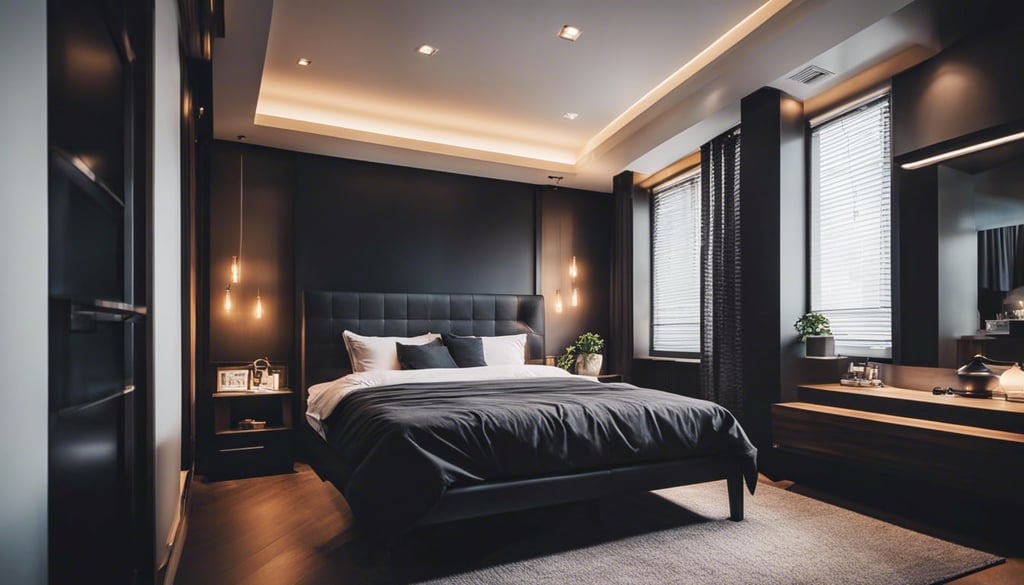 Black and Gray Bedroom Decor