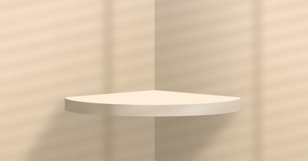 How to use corner shelves to save space in your home