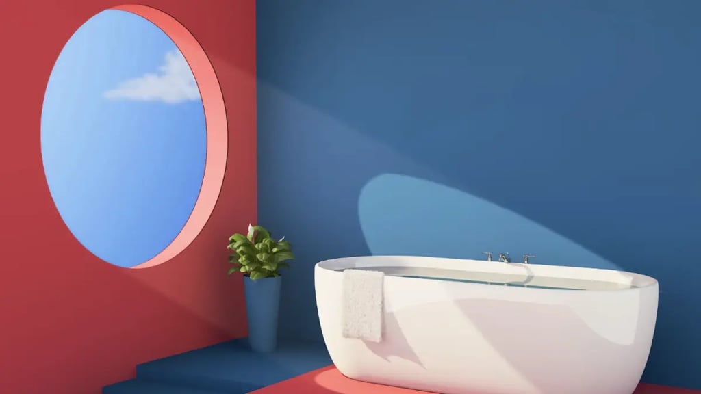 colorful bathroom decoration