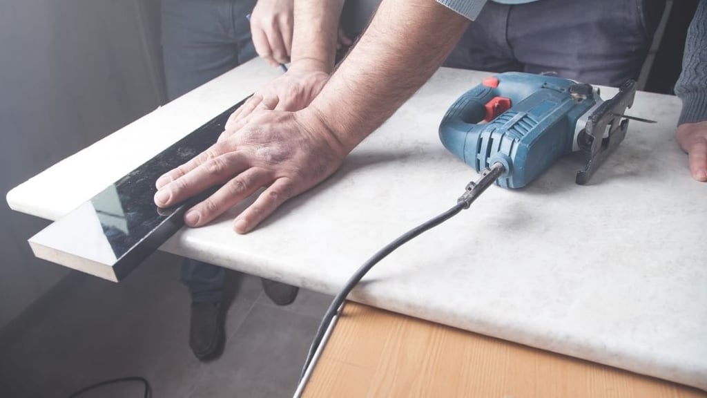 How can I update my kitchen counters on a budget