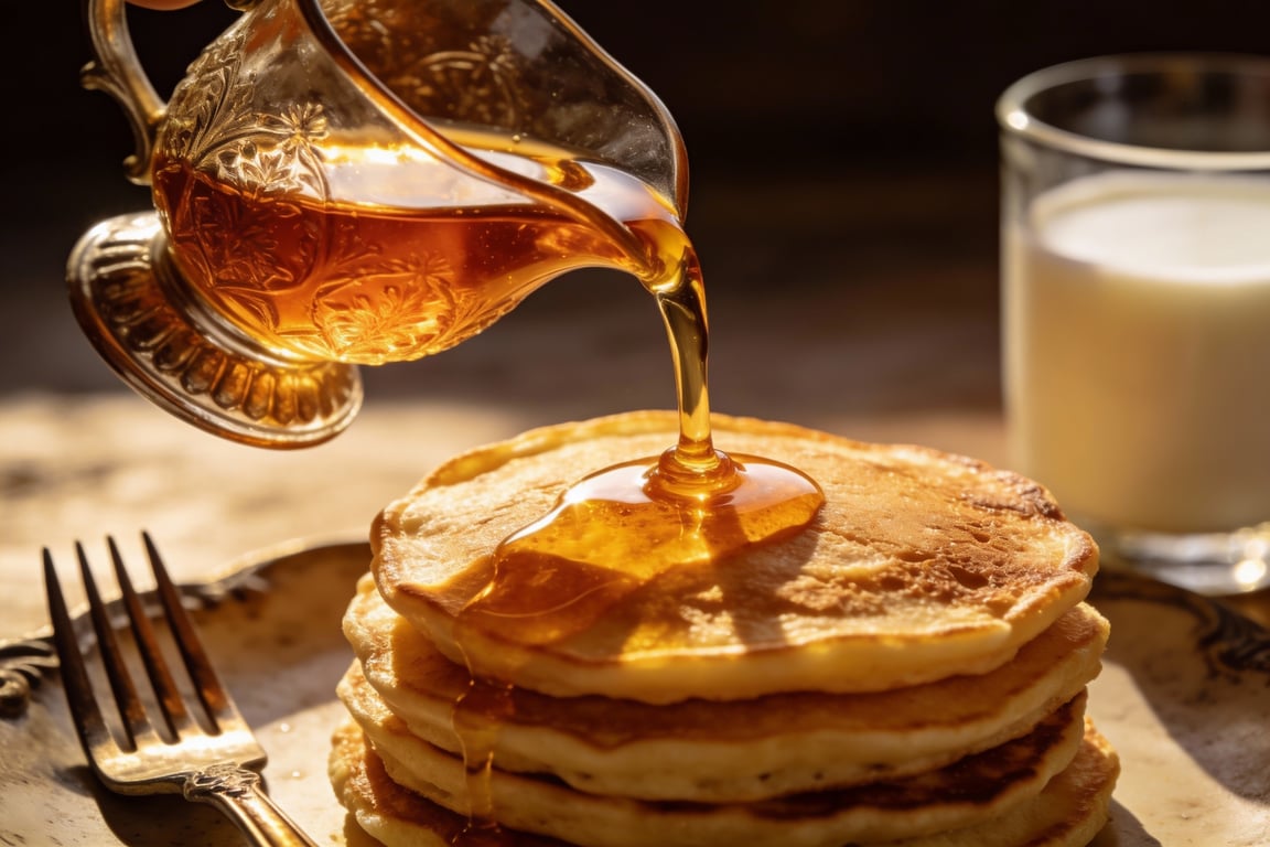 Michael Miller Recipes - Close up of vanilla bean specks in pancake batter