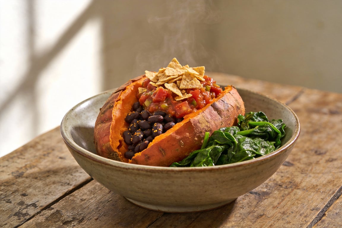 Microwave Sweet Potato Bowl: The Ultimate Dorm-Room Dinner