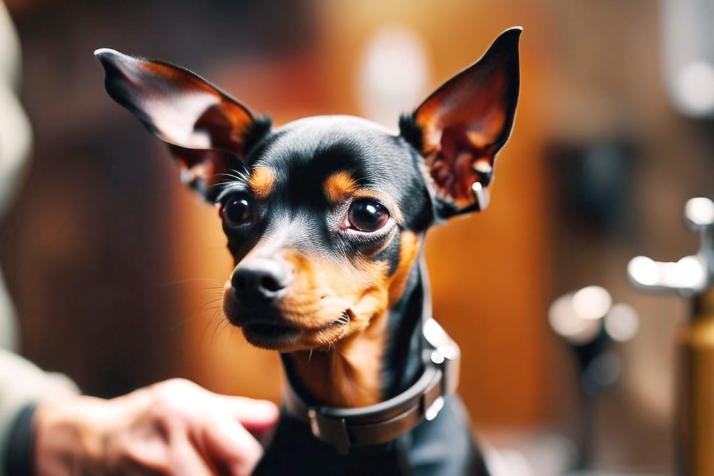 Miniature Pinschers are energetic dogs