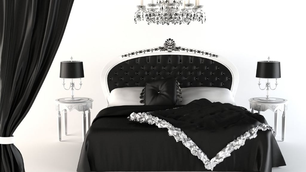 Black and White Luxury Bedroom