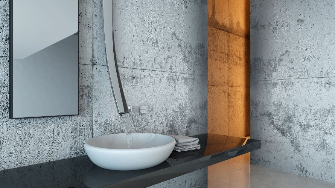 Incredible tap fixture in this bathroom