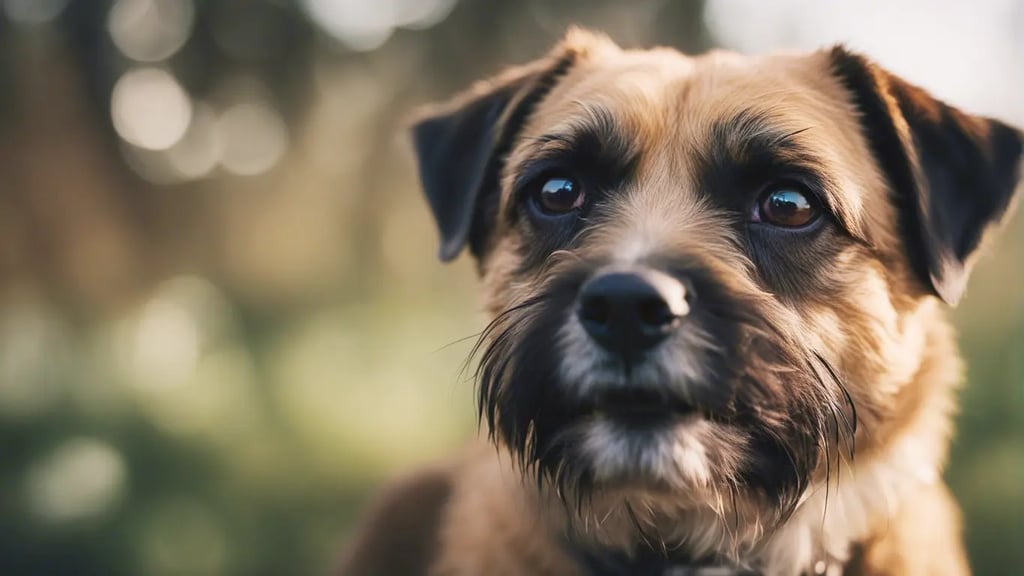 Border terrier rescue dog
