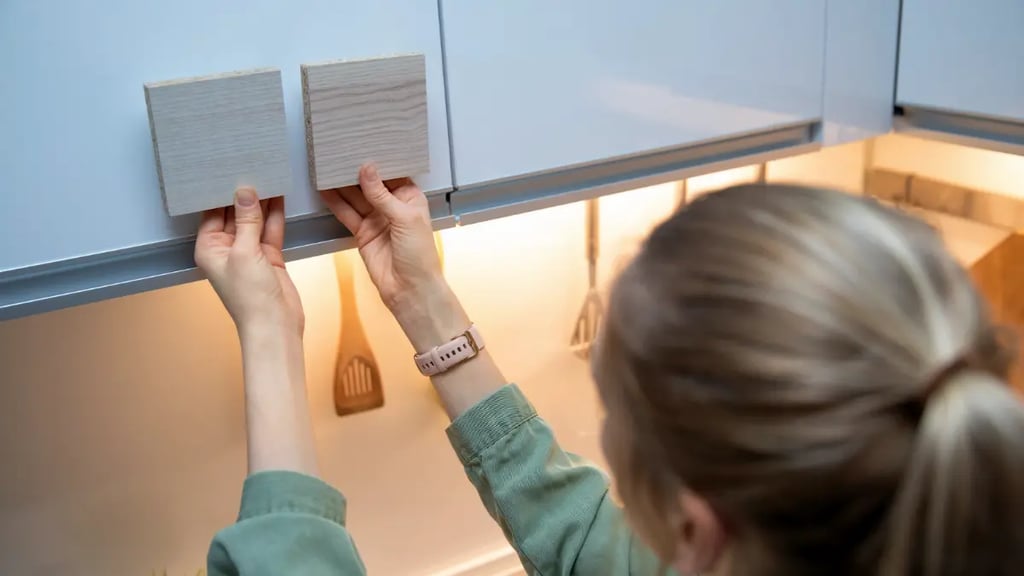 Update laminate kitchen cabinets without replacing them