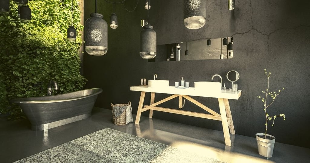 Polished Concrete Shower Floor