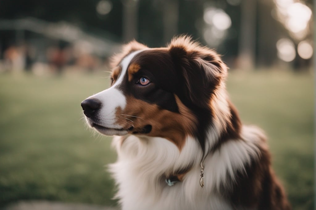 Australian Shepherd barking