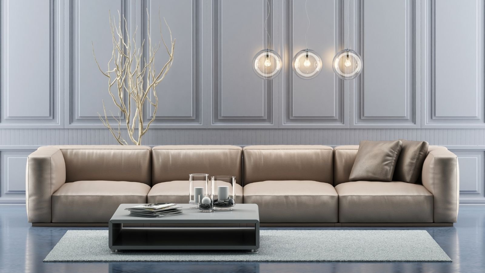 Beige Couches as a Design Element