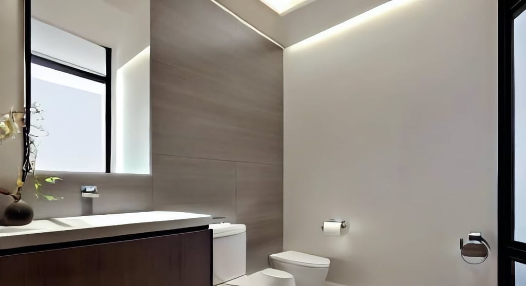 Lighting for a small bathroom