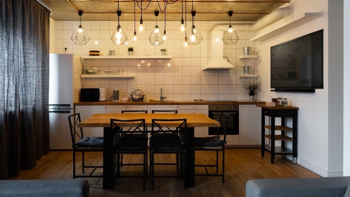Modern Farmhouse Kitchen Lighting Exposed Bulbs