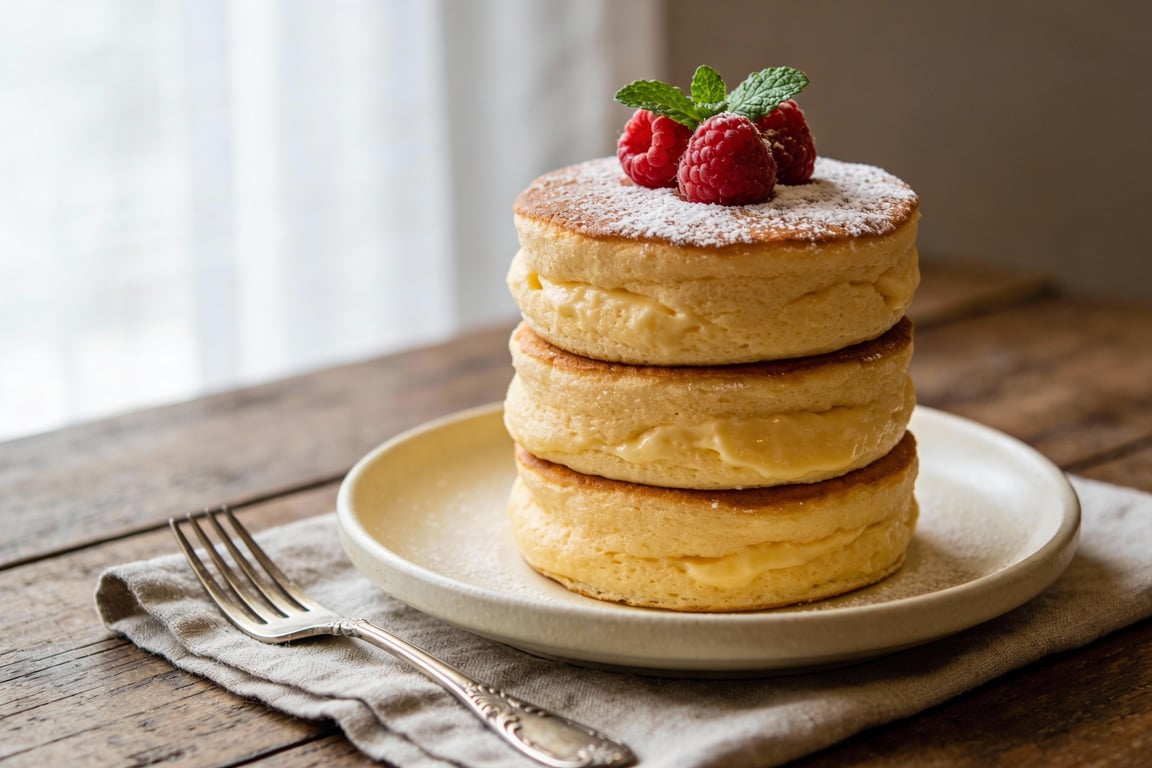 Cloud-Like Vegan Aquafaba Souffle Pancakes