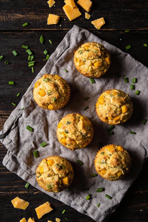 Gastropub Beer Cheese Muffins with Chives