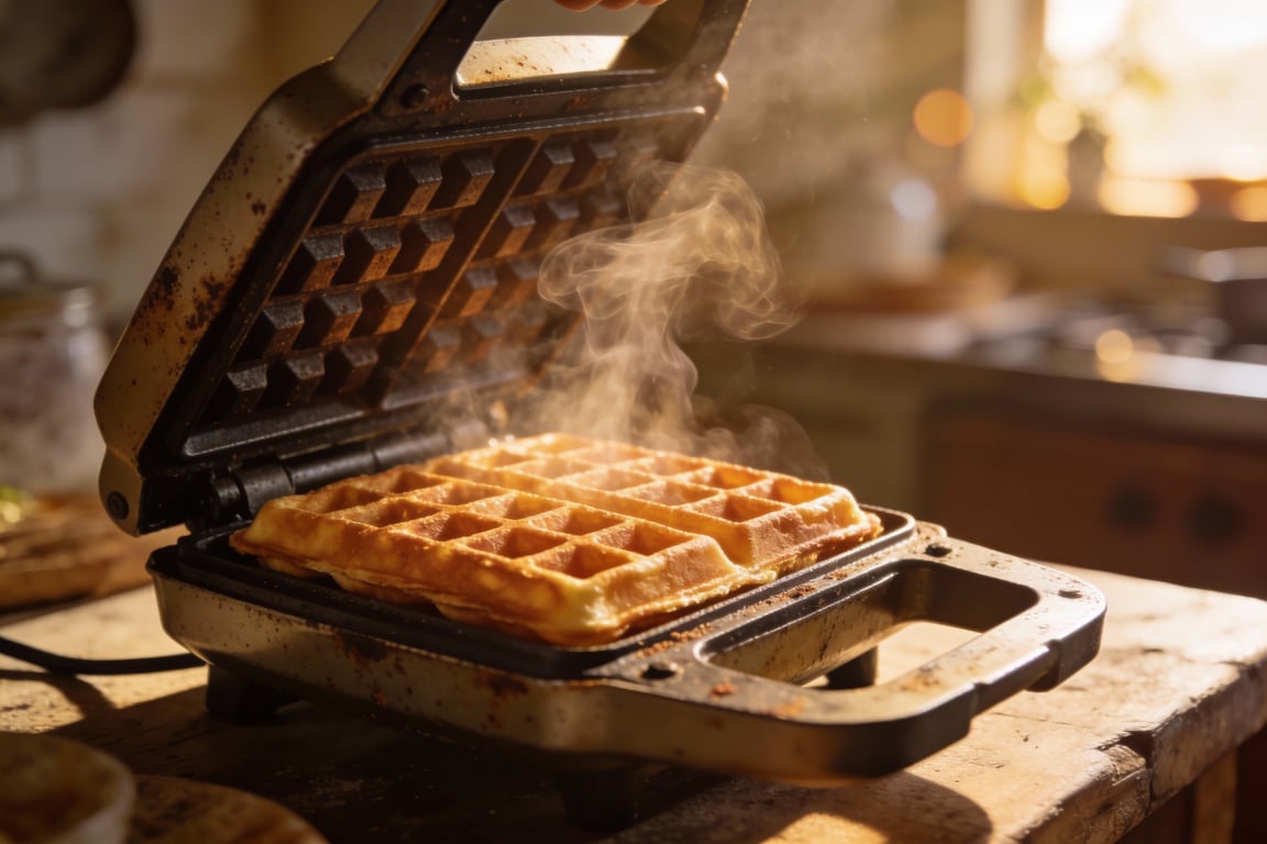 Southern breakfast traditions - Southern Buttermilk Waffles and bacon