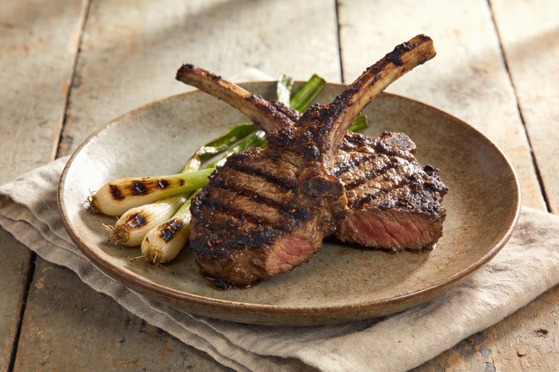 Grilled Veal Chops with Ancho-Coffee Rub (Chuletas de Ternera Recipe)