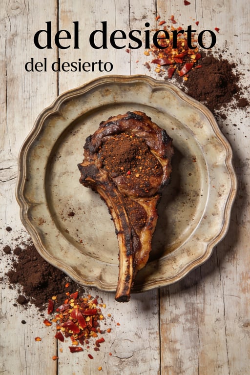 Grilled Veal Chops with Ancho-Coffee Rub (Chuletas de Ternera Recipe)