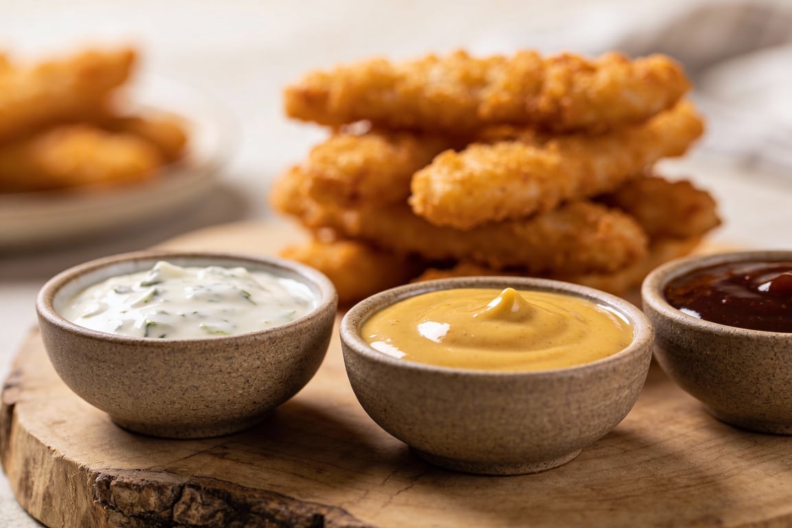No fry chicken tenders on parchment paper for easy cleanup